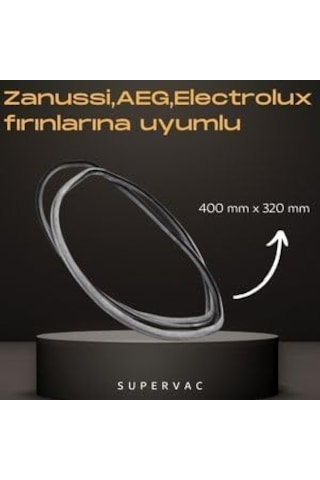 Fırın Kapak Contası - Zanussi - Aeg - Electrolux - Zanussi Fırınlar İle Uyumlu, 440 Mm X 320 Mm, Orijinal Kod 3577343019-3577352010, Fırın Kapak Lastiği