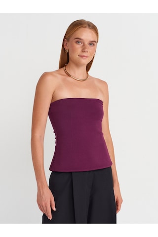 Dilvin 31860 Straplez Top-mor Mor