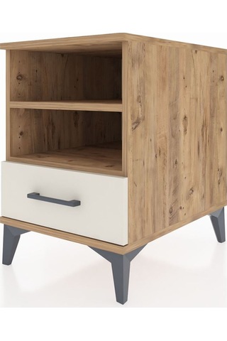 Kronos Komodin 2 Raflı Tek Çekmeceli 44x59x64 Çam-aytaşı Çam