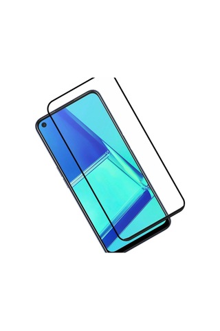 Oppo A52 Siyah 5D Tam Kaplayan Ekran Koruyucu Cam