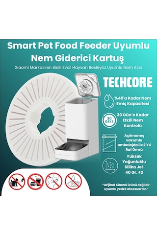 Techcore Xiaomi Smart Pet Food Feeder Uyumlu Nem Giderici Kartuş Nem Alıcı Kurutucu Desiccant 1 Adet