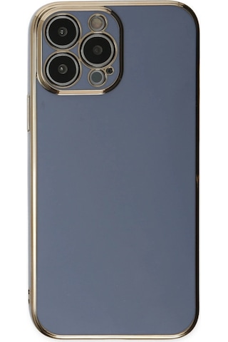 Apple Uyumlu iPhone 14 Pro Max Kılıf Volet Silikon Mavi