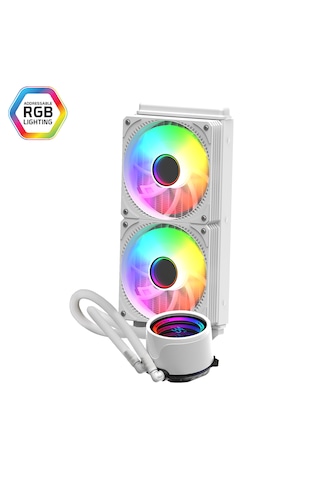 Gametech Hydra 240mm Beyaz Dereceli Argb Sıvı Soğutma Sistemi
