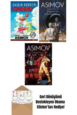 Şaşkın Robot Norby + Robotlar Ve İmparatorluk Robot Serisi 4. Kitap + Toz Gibi Yıldızlar Galaktik İmparatorluk Serisi 1