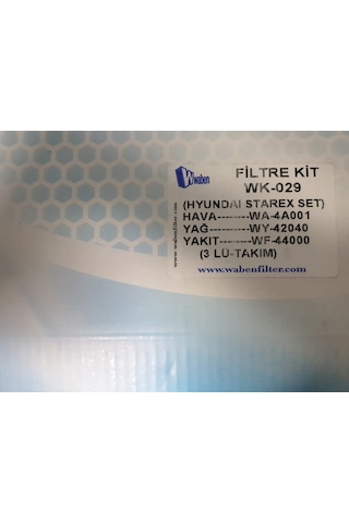 Hyundai Starex Filtre Seti 3Lü (Waben)