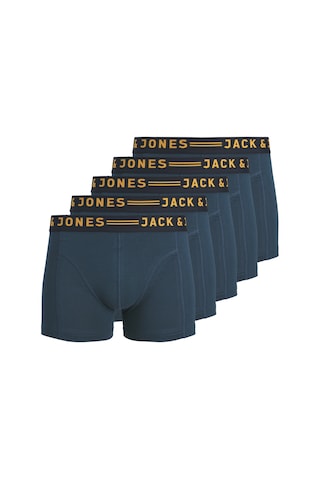 Jack & Jones Erkek Düz Renk 5'li Boxer Paketi - Blue - 12293348 Blue Wing Teal