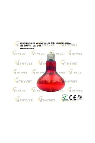 100 Watt Kızılötesi/kırmızı Işık Isıtıcı Lambalar Sürüngenler, Amfibiler Ve Kuşlar Için Enerji Sınıfı A