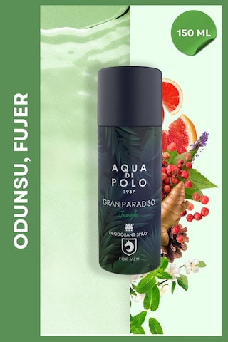 Aqua di Polo 1987 APCA000201 Gran Paradiso Jungle Sprey Deodorant Parfüm 150 ML