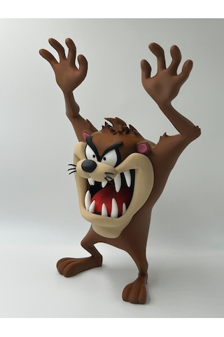 Tazmanya Canavarı Figürü 3d Baskı 22 Cm Yüksekliğinde Tazmanya Canavarı