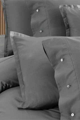 Sarev Monochrome Gray %100 Pamuk Saten King Size Nevresim Takımı Gri