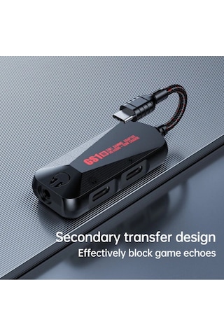 Qingmipy Gs1 Usb-c 60w Hızlı Şarjlı Üçlü Fonksiyonlu Oyuncu Telefon Tablet Ses Kartı - Kaliteli Ses Ve Çoklu Cihaz Desteği