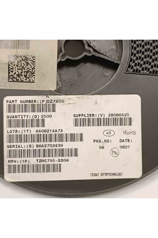 Tzmc7v5gs08 7.5v 0.5w Vıshay Zener Diyot 250 Adet