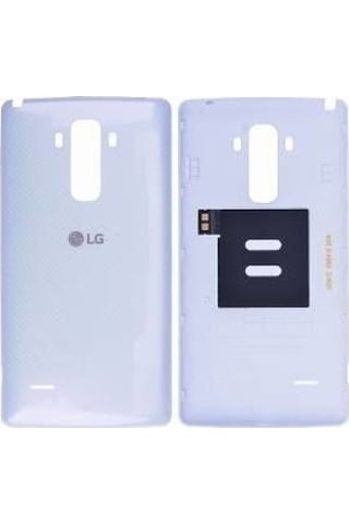 LG Uyumlu G4 Stylus Arka Batarya Pil Kapağı-Gümüş