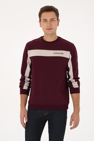 U.s. Polo Assn. Erkek Plum Sweatshirt 50316354-vr177 New Plum