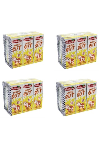 Yörükoğlu Muzlu Süt 180 Ml X 24 Adet