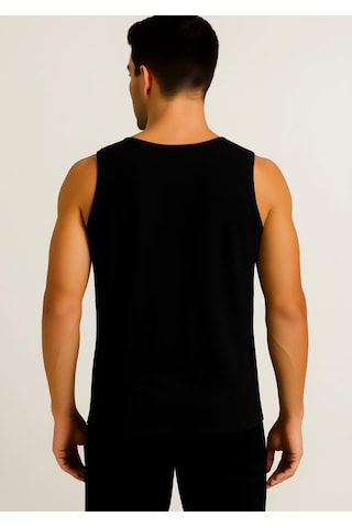 Axxel Erkek Siyah Askılı Atlet T-shirt-d235