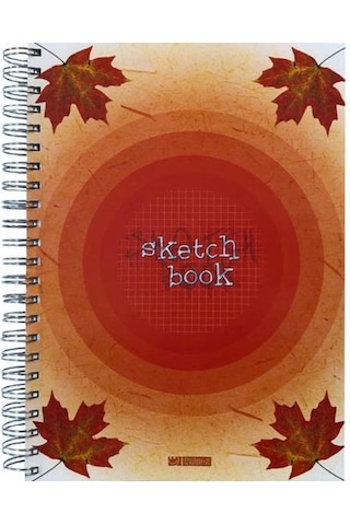 Özgün A4 Spiralli Double Kapak Sketchbook Defter 180 Yp. Kareli - 4 Adet