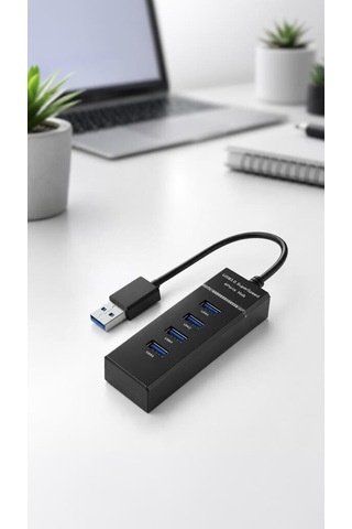 Premium Cihaz Bilgisayar Teknoloji Usb Hub 4 Port Çoklayıcı 3.0 Çoğaltıcı Yd32 Siyah