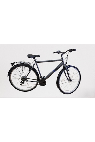 Bisan Hardy-s V Fren Shimano 21 V 26 J Şehir Bisikleti Gri 19 İnç Gri - Siyah