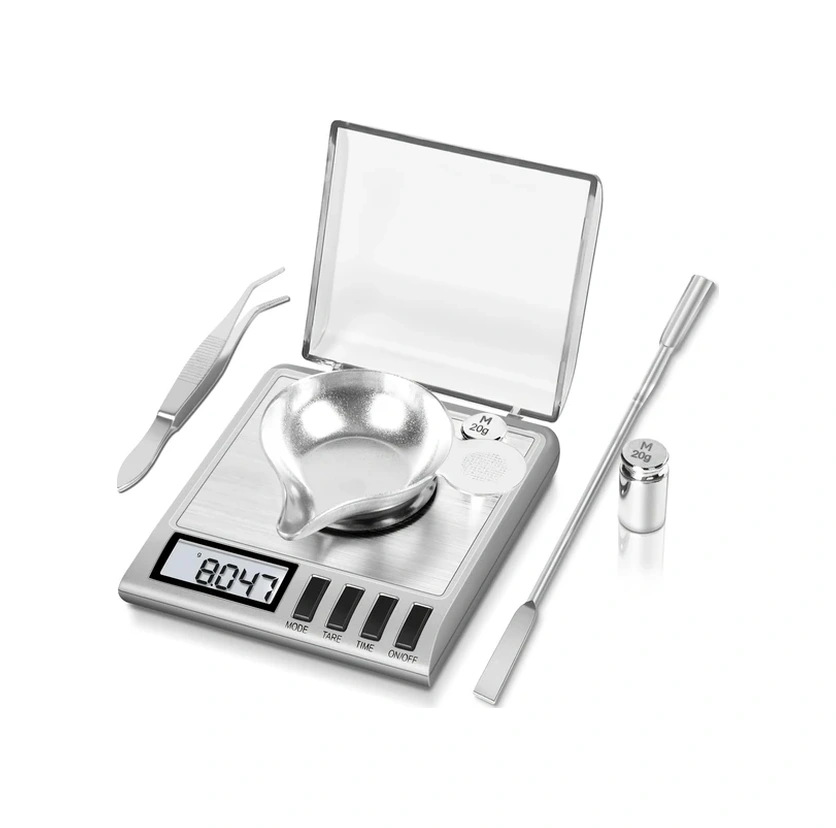 Willowhaven Gümüş Rengi 0.001g Hassas Ev Tipi Taşınabilir Cep Terazisi Altın İlaç Ölçümü