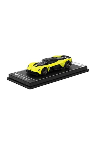 Hyper Car Aston Martin Valkrie Lime - League Collection 1/64 Model Araba