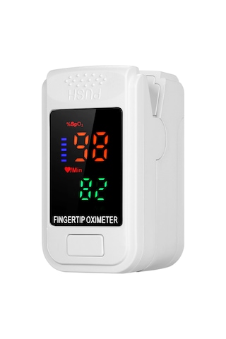 Vkemall Pulse Oksimetre Parmak Ucu Nabız Oksimetresi Boyun Askılı Taşınabilir Kan Oksijen Doygunluğu Ve Beyaz