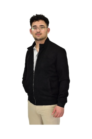 Erkek Mevsimlik Süet Spor Mont 8051 Bgl-st04373 Siyah