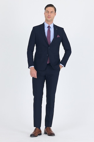 İmza Lacivert Kırlangıç Yaka 6 Drop Slim Fit Tam Astar Esnek Takım Elbise 1001255011 Basic Lacivert