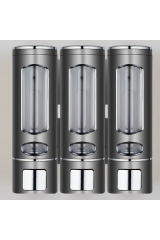 Xindoker Duvar Tipi 3 Başlı Sabun Dispenseri - 400 Ml, Tiyap Beyaz, Otel/ev Kullanıma Uygun, Kolay Kullanım, Dayanıklı Malzeme Beyaz