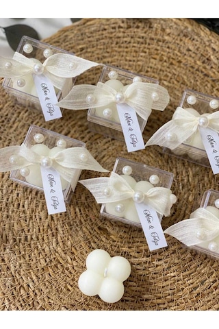 30 Adet Hediyelik Bubble Mum Nikah, Düğün, Nişan, Davet, Özel Gün Hediyeliği