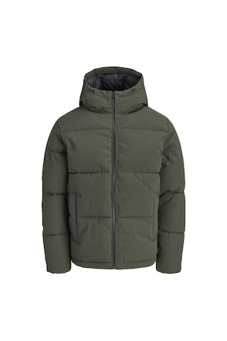 Jack & Jones Büyük Beden Ayarlanabilir Bagcikli Kapüsonlu Puffer Ceket - Galaxy - 12303958 Rosin