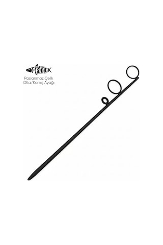 Olta Kamış Ayağı - Paslanmaz Çelik - Fishack - Siyah