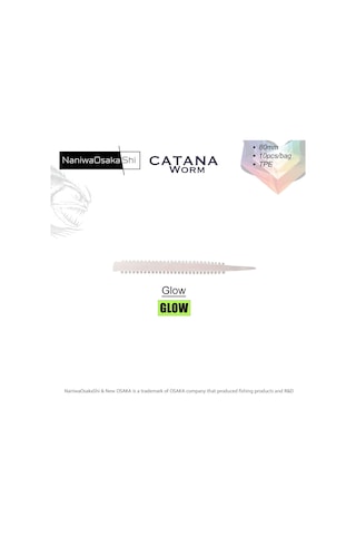 Naniwaosakashi Catana Worm 8cm 10pcs Silikon Yem
