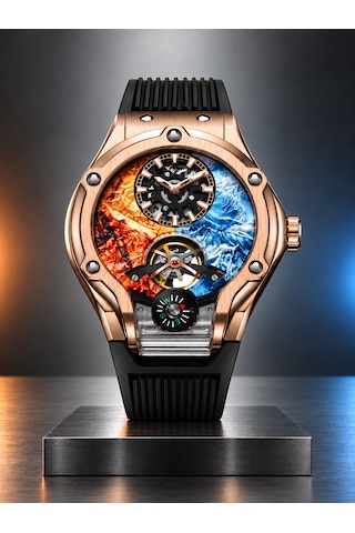 Pagani Design Pd-981 Everest Dağı Zirvesi Serisi Limited Edition Otomatik Erkek Kol Saati Rose Black Rose Gold