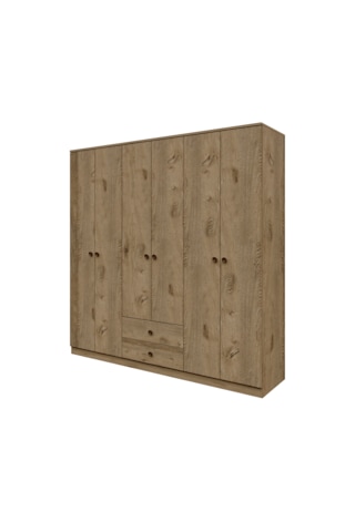 Diamond 6 Kapaklı,çekmeceli,raflı Dolap/gardırop %100mdf