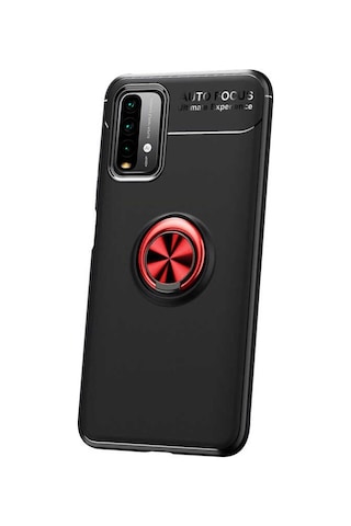 Xiaomi Redmi Note 9 4G Kılıf Yüzüklü Magnetli Ravel Case