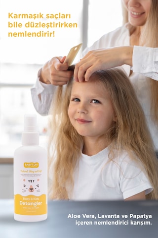 Babyton Bebek ve Çocuklar için Kolay Saç Tarama Spreyi 200 ML