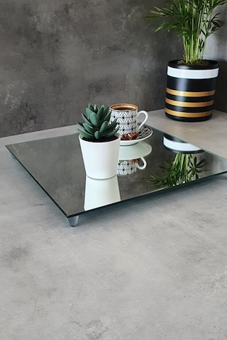 Decorita Kare Ayna Söz-Nişan Sunum Tepsisi