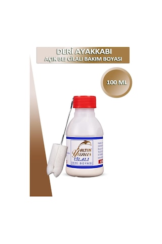 Bağcık + Altın Yunus Cilalı Ayakkabı Bakım Boyası 100 Ml Set 001