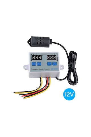 Suofeng Dijital Sıcaklık Ve Nem Kontrol Cihazı - Ev Tipi Buzdolabı Termostatı Ve Higrometre Xk-w1099 Dc12v