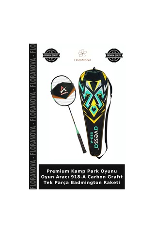 Premium Kamp Park Oyunu Oyun Aracı 918-a Carbon Grafıt Tek Parça Badmington Raketi