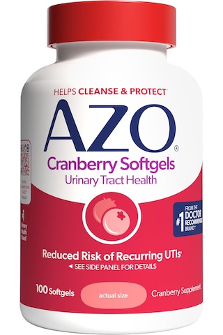 Azo Cranberry Pills For Women & Men, Urinary Tract Health, 100 Softgels