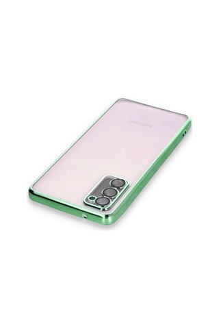 Tedar Samsung Galaxy Uyumlu S20 Fe Kılıf Razer Lensli Silikon - Yeşil Najmaddin standart