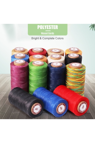Qingmipy 150d Mumlu Polyester İplik - Su Geçirmez, Dayanıklı Ve Renkli El Sanatları İçin Çok Amaçlı Dikiş İpliği Diğer