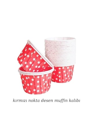 50 Li Renkli Muffin Ve Cupcake Kağıdı Noktalı Kek Kalıbı, Tek Kullanımlık Fırın Kağıdı, Isıya Dayanıklı Pişirme Kabı Karışık Renkler