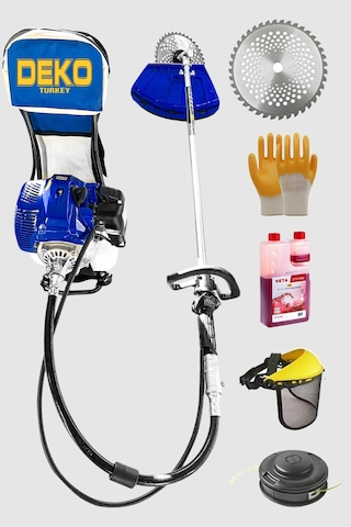 Deko DKT7963 Benzinli Sırt Tipi Tırpan Ot Çayır Biçme Makinesi