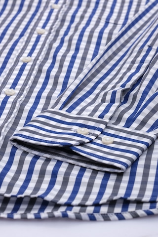 Giant Erkek Uzun Kol Kareli Gömlek - Minimalist Stil Lacivert