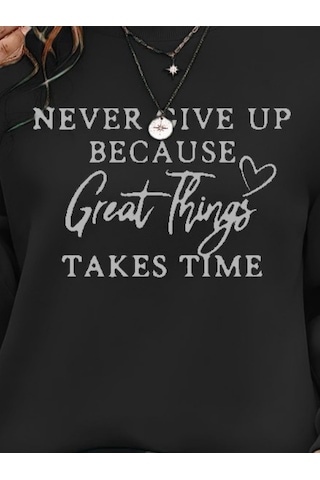 Leyla Sanat Sanata Yeni Bir Bakış Açısı Kadın Uzun Kollu Yuvarlak Yaka Iki Iplik Şardonlu Bluz Siyah