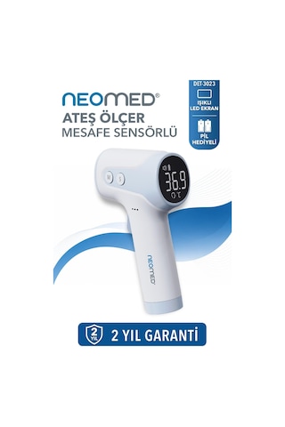 Neomed Det-3023 Premium Akıllı Mesafe Sensörlü Led Işıklı Temassız Dijital Ateş Ölçer