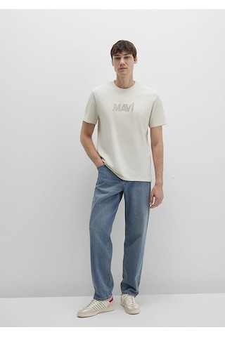 Mavi Logo Kum Erkek T-shirt M0612896-70134 Kum